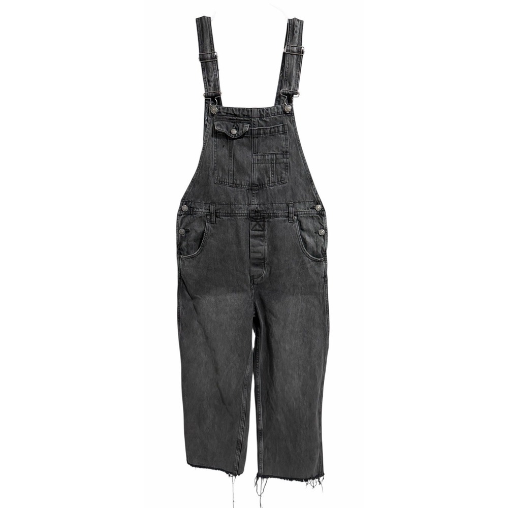 We The Free x Free People Baggy Boyfriend Denim Overalls Women's Size 27